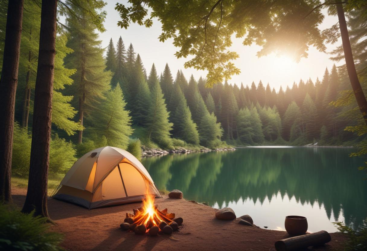 Sätt igång ditt äventyr med camping till salu! illustration