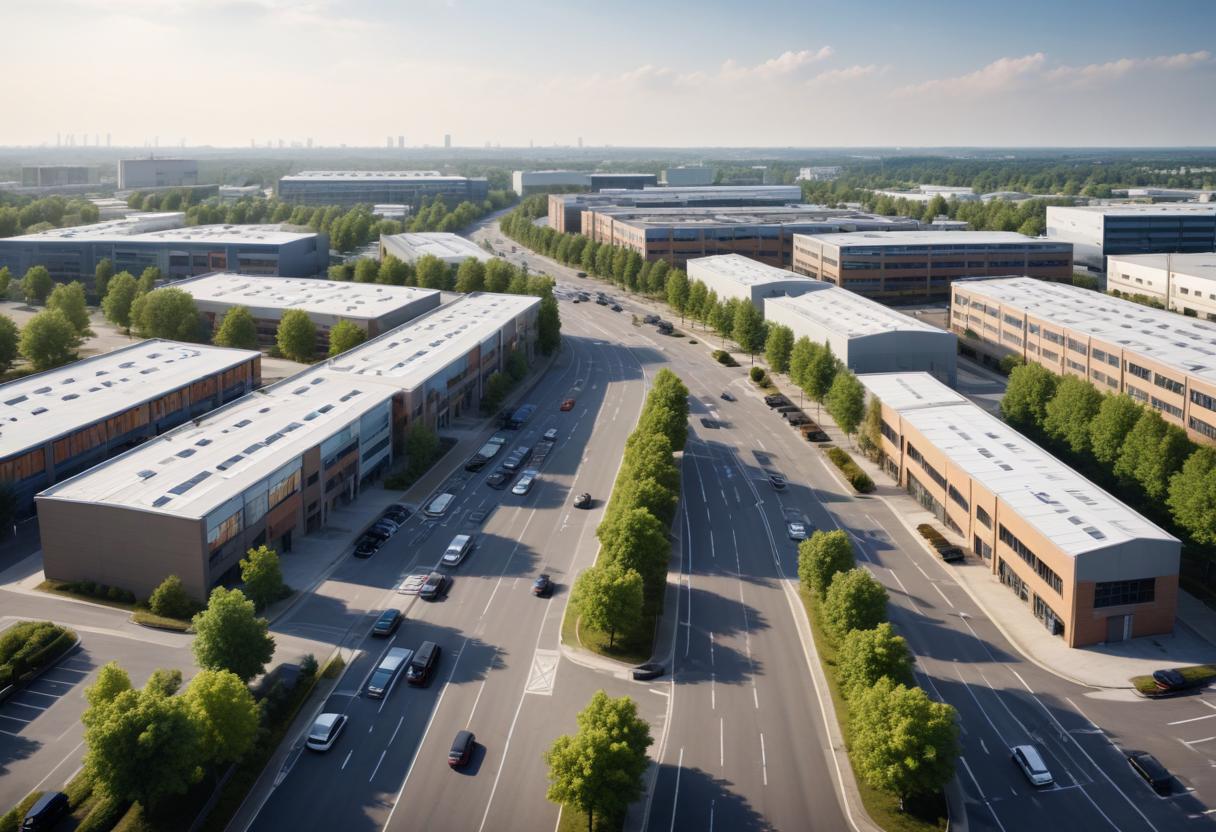 Upptäck spännande lokaler längs Aröds industriväg illustration