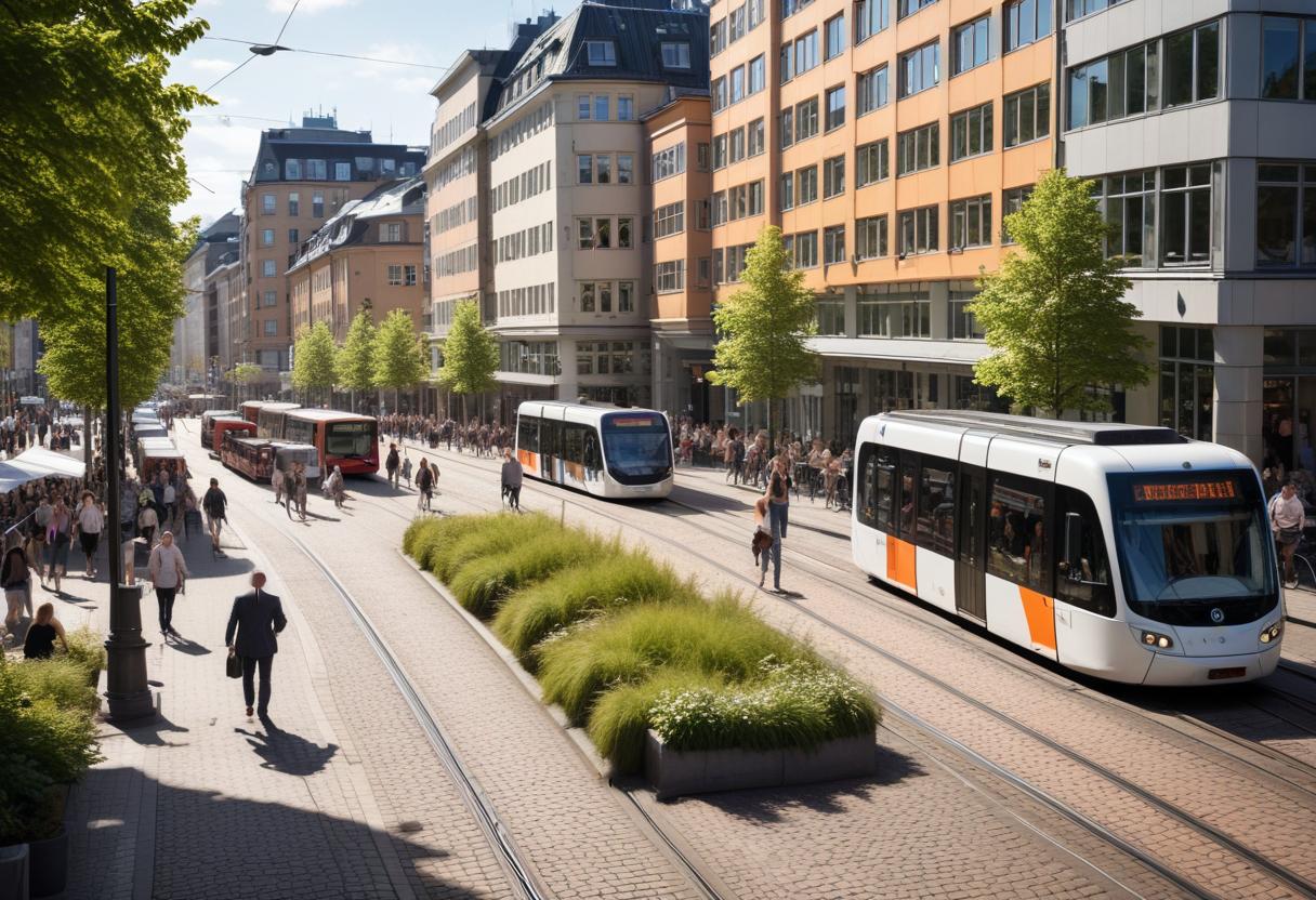 Utforska Västra Hamngatan illustration